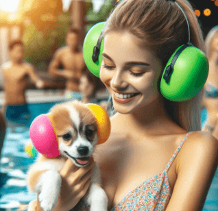 Best hearing protection for your dog whilst your dog is swimming