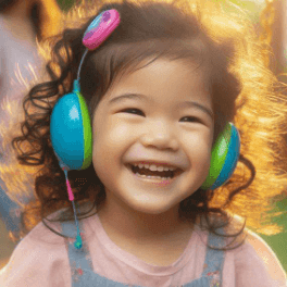 Is there a link between hearing loss and autism, here is a child wearing a hearing aid