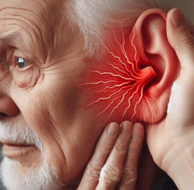 Person with alzeihmers is suffering from hearing loss