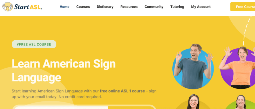 Best online sign language course, the asl sign language course