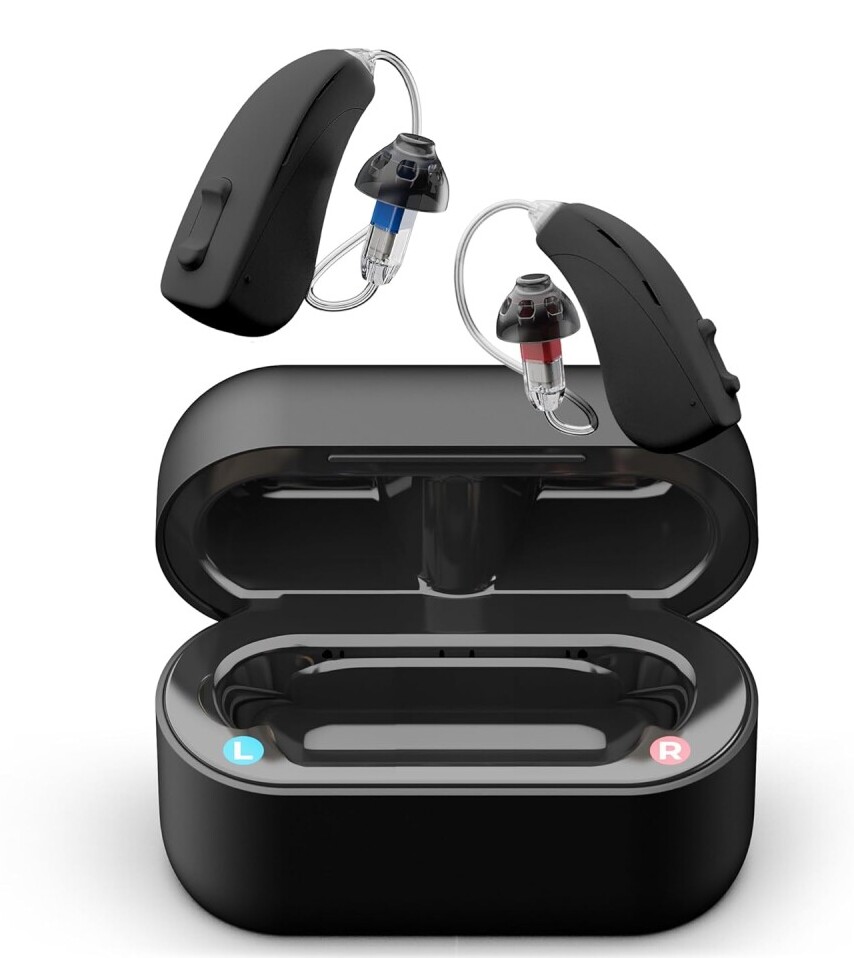 The MACH 2 Pro wireless hearing aid does come with its own charging case