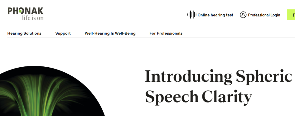 Phonaks latest technology is that they now have spheric speech clarity