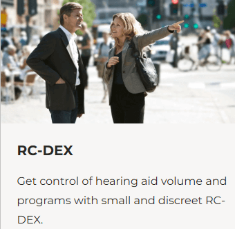 The Widex RC DEx Remote control accessory