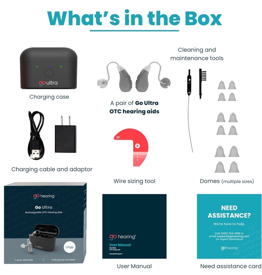 This is what comes in the Go pro ultra hearing aid box