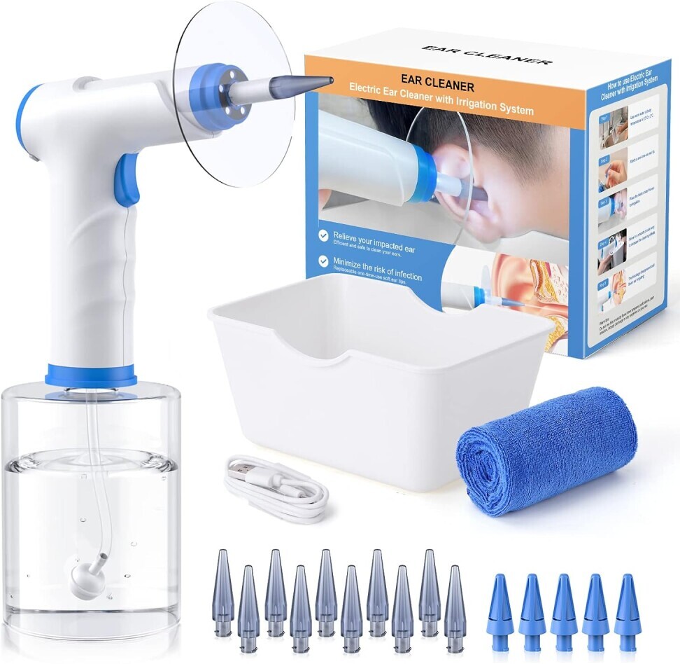 Ear irrigation kit that you can get from Amazon.com