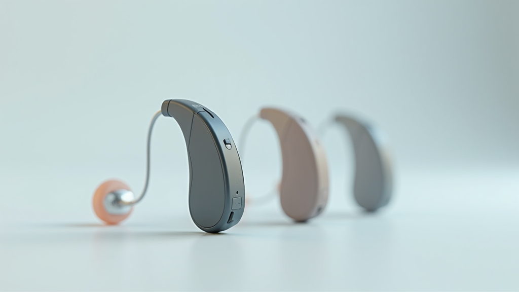 This image shows various hearing aids that one can buy